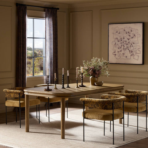 Florent Dining Table - Amber Oak Thin Veneer