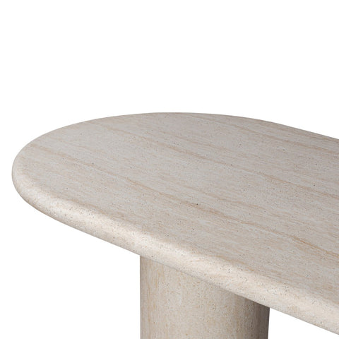 Poole Outdoor Dining Table - 102" - Textured Sand Concrete