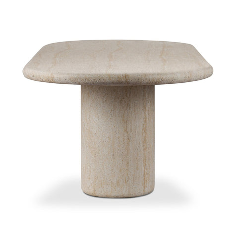 Poole Outdoor Dining Table - 102" - Textured Sand Concrete