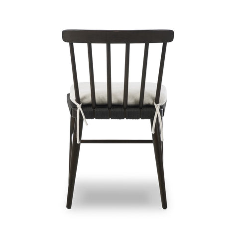 Kershaw Dining Chair - Black Rush w/ Cushion