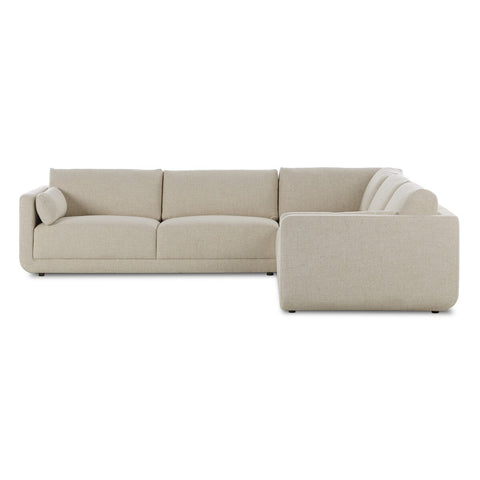 Toland 3Pc L-Shape Sectional  - Palma Cream