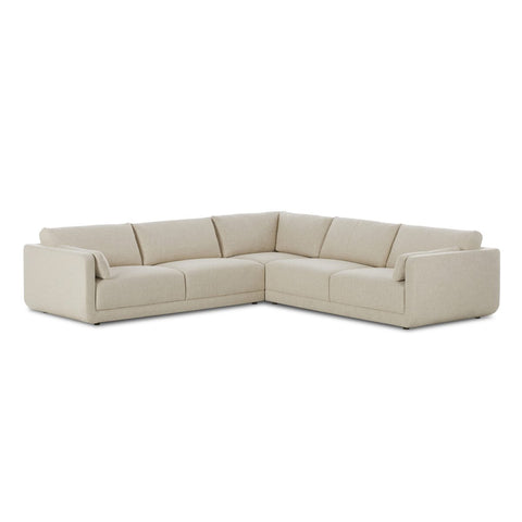 Toland 3Pc L-Shape Sectional  - Palma Cream