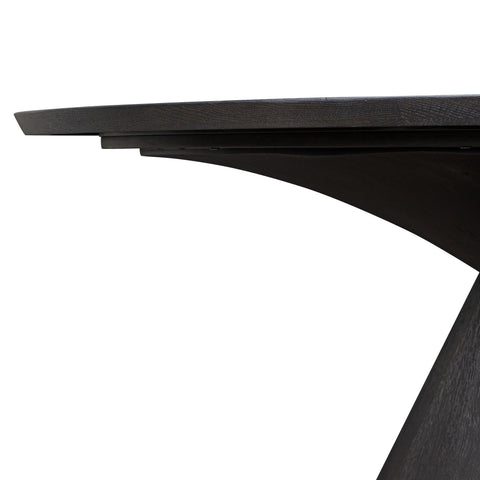 Uma Dining Table - Smoked Black Veneer