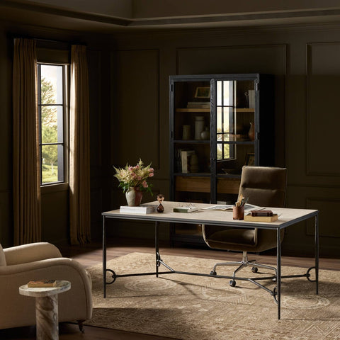 Babylon Desk - Hammered Gunmetal