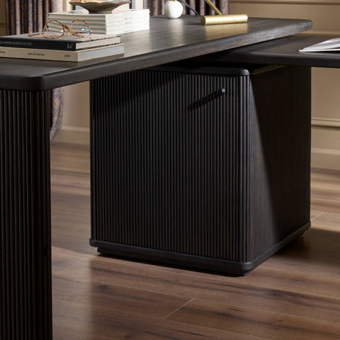 Weston Rotating Desk - Black Parawood