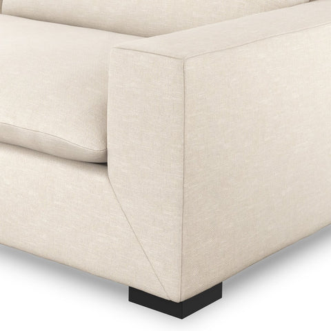 Grant 3 Piece Sectional With Arms 114"- Ashby Oatmeal