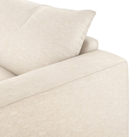 Grant 3 Piece Sectional With Arms 134"- Ashby Oatmeal