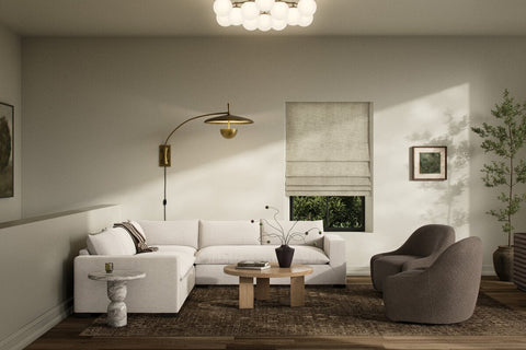 Grant 3 Piece Sectional With Arms 114"- Ashby Oatmeal