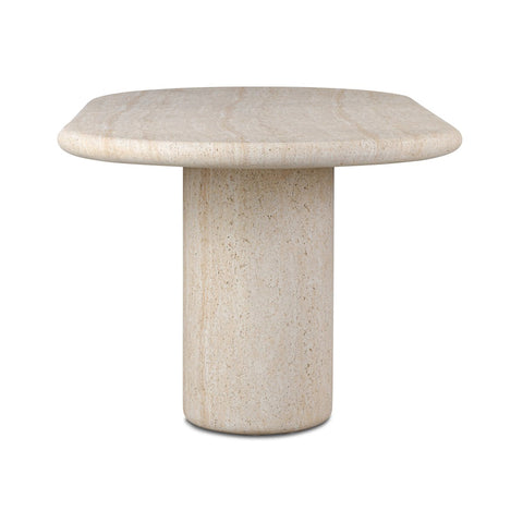 Poole Outdoor Dining Table - 78" - Textured Sand Concrete