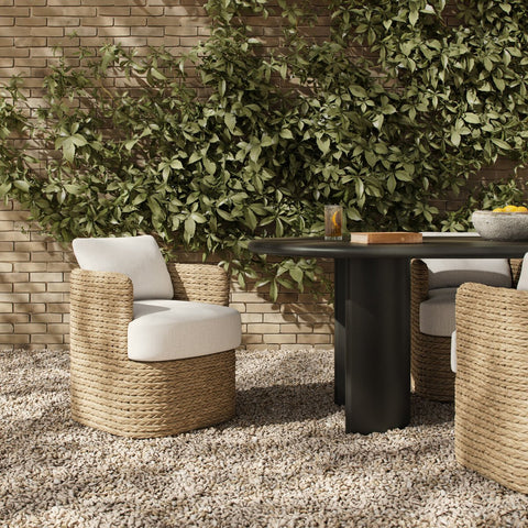 Caney Outdoor Dining Chair - Vergo Cream