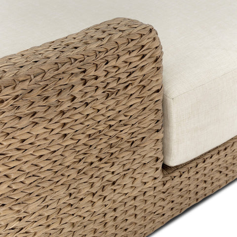 Caney Outdoor Double Chaise - Vergo Cream