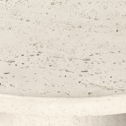 Varda Outdoor Dining Table - Coarse Ivory Concret  - 48"