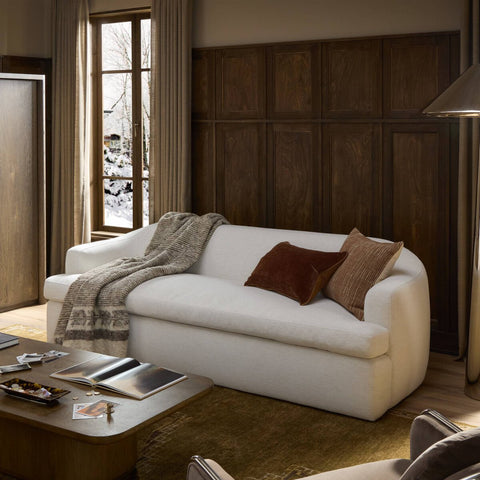 Phaedra Sofa - Crypton Nomad Snow - 90"