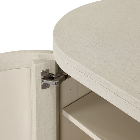 Amelia Media Console - Light Antique Brass
