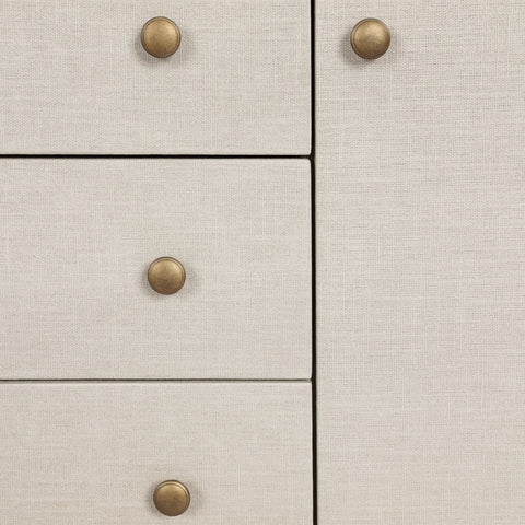 Amelia Media Console - Light Antique Brass