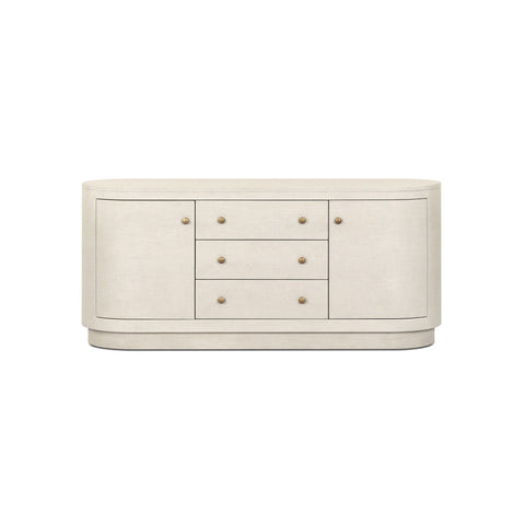 Amelia Media Console - Light Antique Brass