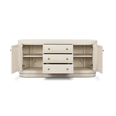 Amelia Media Console - Light Antique Brass