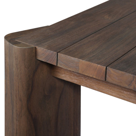 Soho Outdoor Dining Table - Stained Saddle Brow - 86"