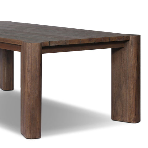 Soho Outdoor Dining Table - Stained Saddle Brow - 86"