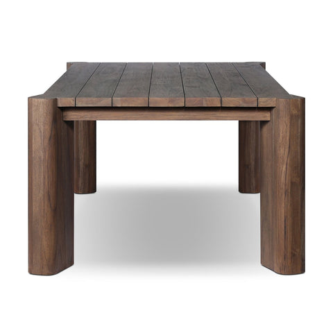 Soho Outdoor Dining Table - Stained Saddle Brow - 86"