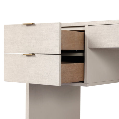 Cressida Desk - Ivory Painted Linen