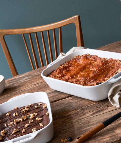 Ceramics - 13" X 9" Rectangular Baking Dish - White