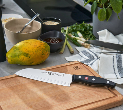 TWIN Signature - 7" Hollow Edge Santoku Knife