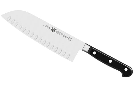 Professional "S" - 7" Hollow Edge Santoku Knife