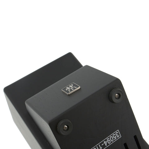 Storage - TWIN Rubberwood Black 16-slot Block