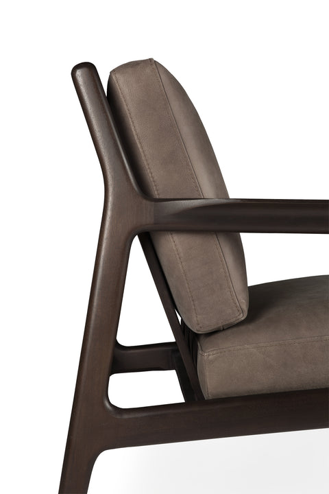 Jack Lounge Chair - Mahogany Dark Brown - Terra Nubuck Leather