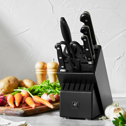 Professional "S" - 7pc Knife Block Set - Black