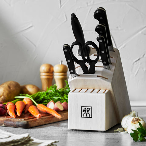 Professional "S" - 7pc Knife Block Set - Solid White
