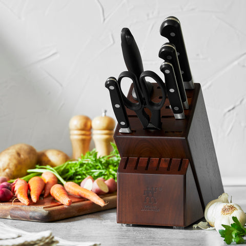 Professional "S" - 7pc Knife Block Set - Walnut