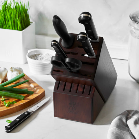 Professional "S" - 7pc Knife Block Set - Walnut
