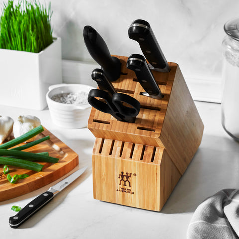 Professional "S" - 7pc KNife Block Set - Bamboo