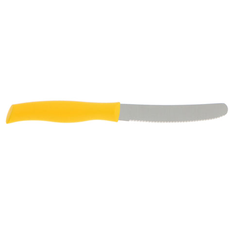 TWIN Grip - 4.5"  Serrated Utility Knife - Yellow