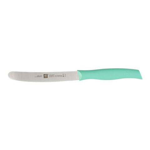 TWIN Grip - 4.5"  Serrated Utility Knife - Green