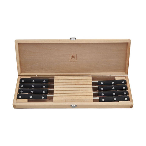 TWIN Gourmet - 8pc Steak Knife Set with Wood Presentation Case