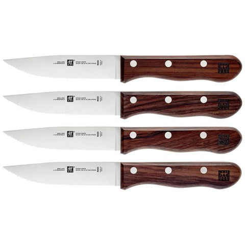 Steak Sets - 4pc Steakhouse Steak Knife Set with Storage Case