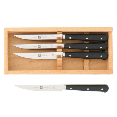 Steak Sets - Porterhouse 4pc Steak Knife Set in Beechwood Box