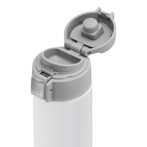 Thermo - Travel Bottle - 450ml, Silver-White