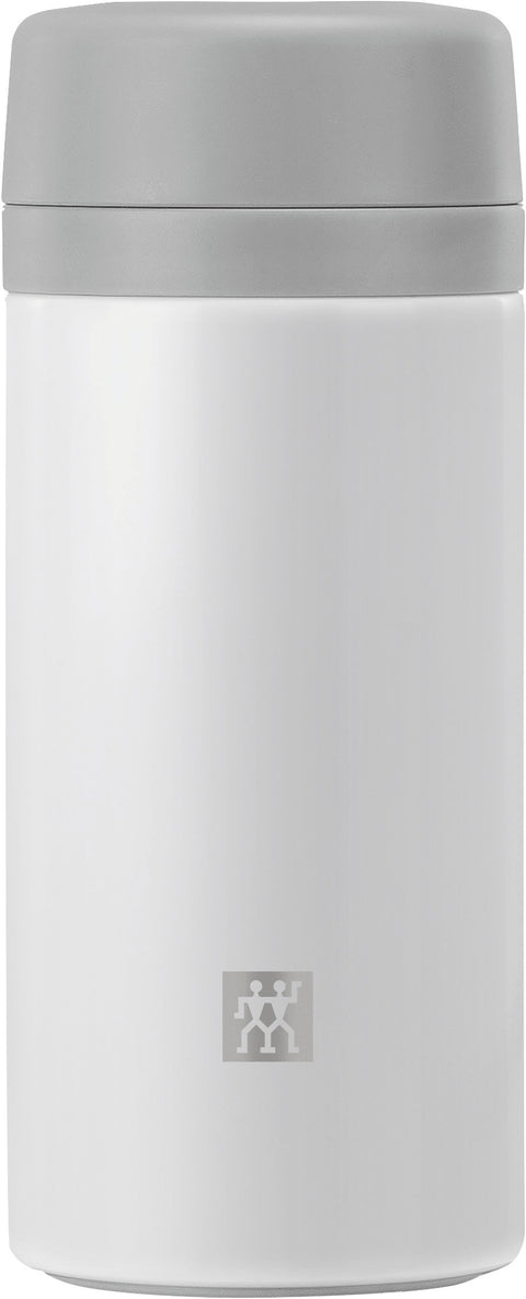 Thermo - Tea & Fruit Infuser Bottle - 420ml, Silver-White