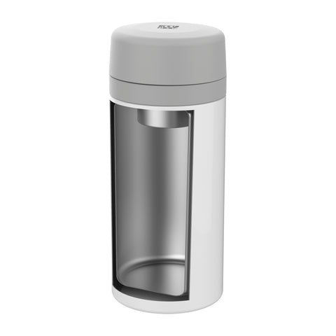 Thermo - Tea & Fruit Infuser Bottle - 420ml, Silver-White