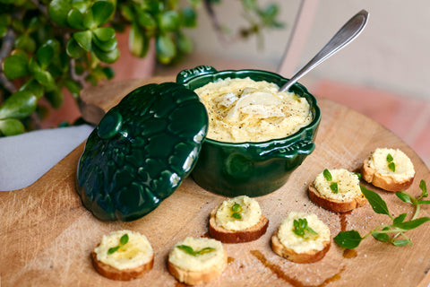 Ceramics Specialties - 16-oz Petite Artichoke Cocotte - Basil