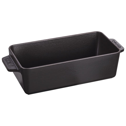Cast Iron - 1.5-qt Large Rectangular Terrine - Black