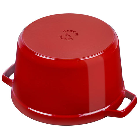 Cast Iron - 5.00-qt Tall Cocotte - Cherry