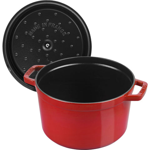 Cast Iron - 5.00-qt Tall Cocotte - Cherry