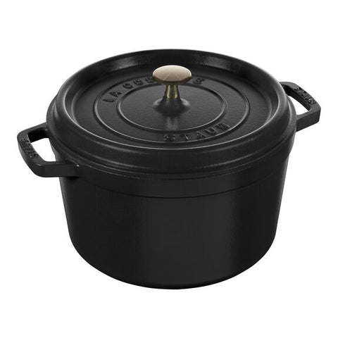 Cast Iron - 5.00-qt Tall Cocotte - Matte Black