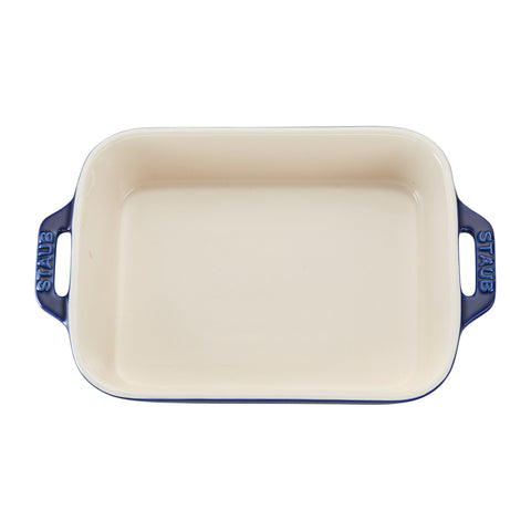 Ceramics - 7.5" X 6" Rectangular Baking Dish - Dark Blue