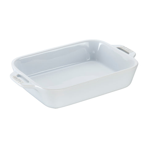 Ceramics - 7.5" X 6" Rectangular Baking Dish - White